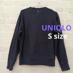 ユニクロ Sサイズ トレーナー スウェット ネイビー 紺色 子供服 通学服