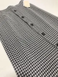新品 Eaphi no collar wool check coat - メルカリ