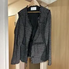 Chico テーラードジャケット ブラック・ホワイト