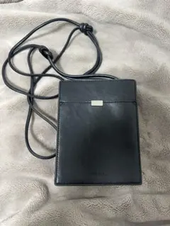 niko and... ニコアンド　黒レザー　ショルダーバッグ