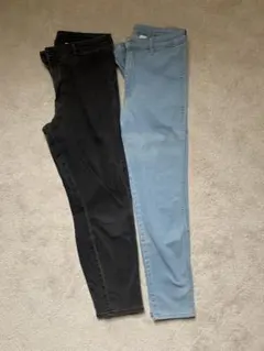 スキニーデニムパンツ 2本セットのサムネイル