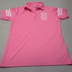 adidas ピンク ポロシャツ