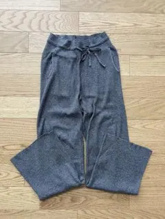 ウォッシャブルニットパンツ　Lサイズ(グレー系)