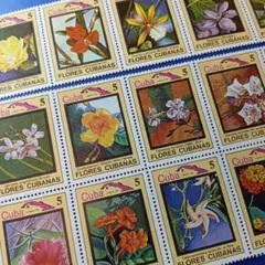 6646 外国切手 キューバ 1983年 フローラル切手 花15枚セット