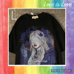 【女の子Tシャツ】包帯 地雷系 ライク地底人 Y2K 病み ブラック 数量限定L