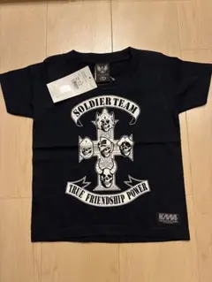 【レア品】キン肉マン　ソルジャーチーム　スカルキッズTシャツ　新品のサムネイル