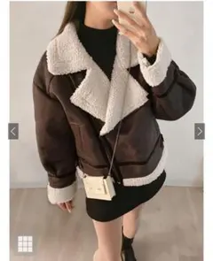 ボアカラーレザージャケット