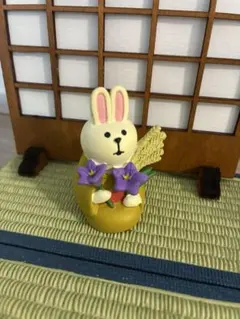 コンコンブル お月見 うさぎ マスコット 置物