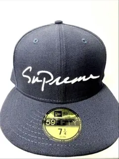 Supreme NEWERA 59FIFTY キャップ ネイビー 7 1/2 - メルカリ