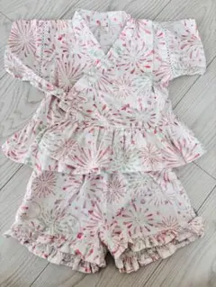 アプレレクール après les cours 甚平 花火柄　80㎝　女の子