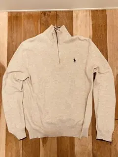 Polo by Ralph Lauren ハーフジップ ニットライトベージュ M