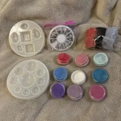 レジンモールドとグリッターセット