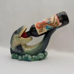 【美品/値下げ】シャーク（サメ）陶器製 ワインボトルホルダー