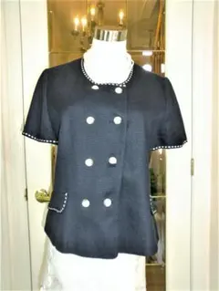 Aylesbury東京スタイル紺色半袖ジャケットフォーマルパーティー結婚式.