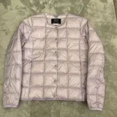 TAION体温　ダウンジャケットS サイズ　ラベンダー色　美品