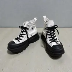 美品CONVERSE オールスター 厚底 トレックウェーブ ハイカット ホワイト