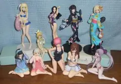 水着/浴衣 プライズ 美少女 中古フィギュア 10体セット まとめ売り