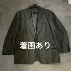 【超希少美品・着画あり】古着 テーラードジャケット L グレー系