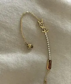SAINT LAURENT YSL ロゴ ブレスレット ゴールド
