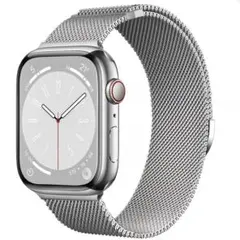 【新品・未使用】Apple Watch メッシュバンド シルバー　40MM