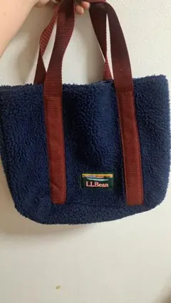 LLBean ネイビー ボアトートバッグ