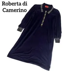 Roberta di Camerino ネイビー ゴールドボタン ワンピースのサムネイル