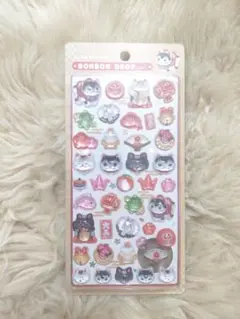 正規品　 ボンボンドロップシール 和柄 縁起物 招き猫 クーリア ねこ 開運