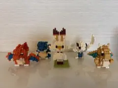 ポケモンナノブロック　ヒバニー　ルギア　カイリュウ　カメックス　リザードン
