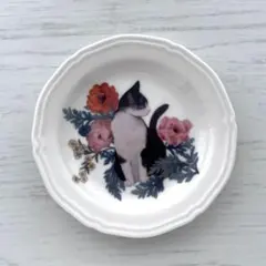 新品 リサラーソン 豆皿 C 猫 ねこ ネコ 北欧 キャット - メルカリ