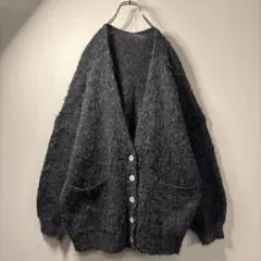 モヘア 風 オーバーサイズ ニット カーディガン セーター