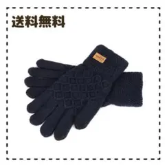 手袋　スマホ対応　ネイビー