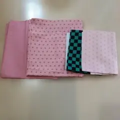 禰豆子柄 ピンク無地 +オマケ付き 4個セット