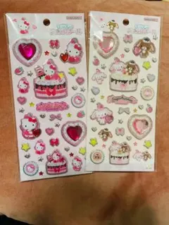 キラキラジュエルシール　サンリオ　シュガーバニーズ　キティ　2枚セット　正規品