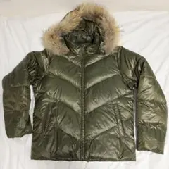 Puma ファー付きダウンジャケット オリーブグリーン