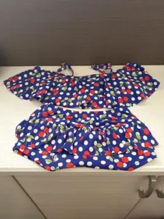 水玉/さくらんぼ柄 セパレート水着