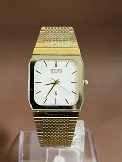 SUNLORD ゴールド クォーツ腕時計