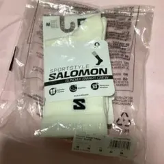 SALOMON SUNDAY SMART CREW ソックス M ホワイト