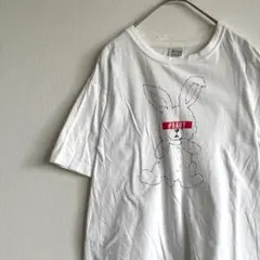 Printstar Tシャツ 半袖 クルーネック 우사기 プリントT 綿100％