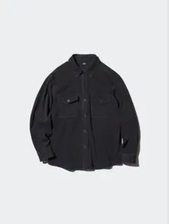 UNIQLO ジャージーオーバーシャツ　ブラック
