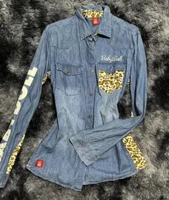 BABY DOLL 長袖シャツ 平成00s レオパード柄