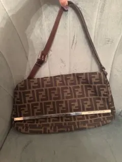 【SALE】FENDI FFロゴショルダーバッグ ブラウン