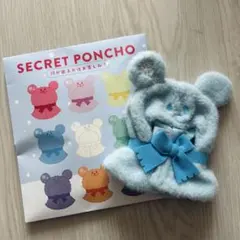 ディズニーストア　シークレットポンチョ　青色(水色)