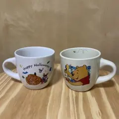 東京 ディズニーランド プーさん スーベニア カップ2個セット 色 クリーム 白