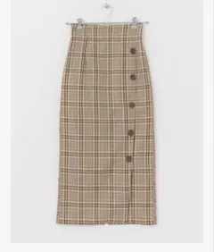 センスオブプレイス スカート タイト チェック ナロー スカート