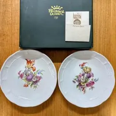 リチャードジノリ　サックスフラワー　ペアプレート　中皿　径19cmのサムネイル