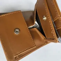 DITRAIL 折りたたみ 財布 ウォレット 牛革 キャメル　ブラウン