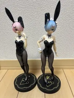 リゼロ　レム　ラム　BiCute Bunnies　黒バニー　フィギュア　セット