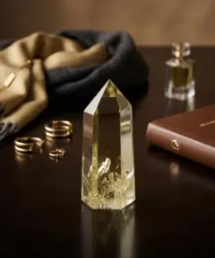 一点物】シトリン ポイント 六角柱 Citrine Crystal Point - メルカリ