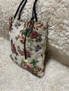 SHOO・LA・RUE◆ハンドルトート　花柄トートバッグ A4サイズ　大容量