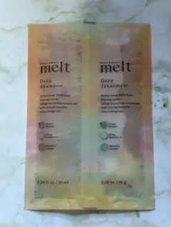 【美品】メルトシャンプー＆トリートメント 10ml/10g